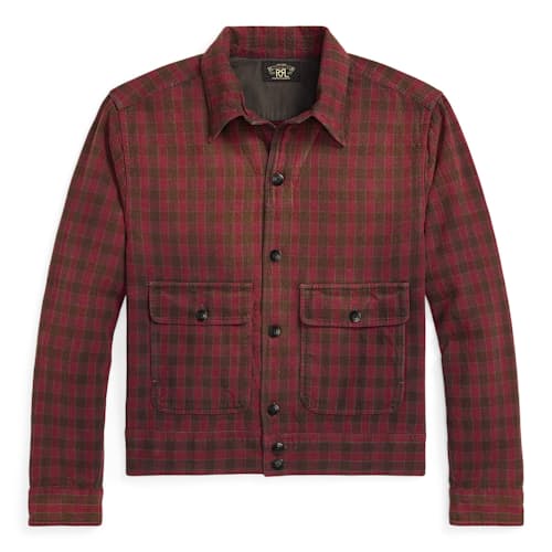 laydown image of Highway Check Overshirt