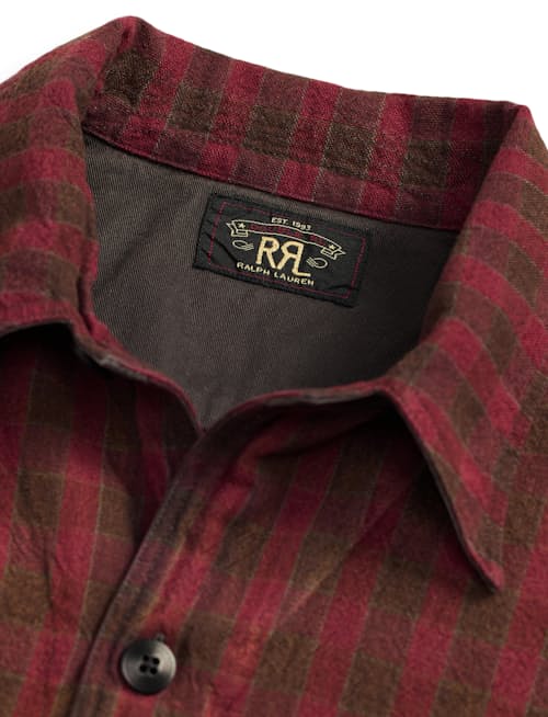 laydown detail image of Highway Check Overshirt