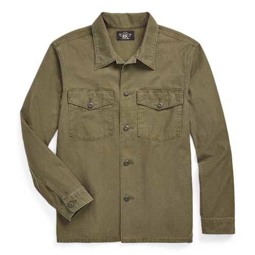 laydown image of Sateen New Barrow Overshirt