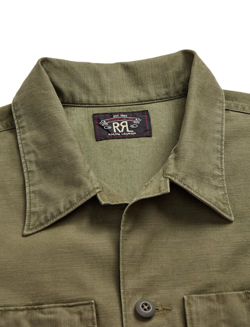 laydown detail image of Sateen New Barrow Overshirt