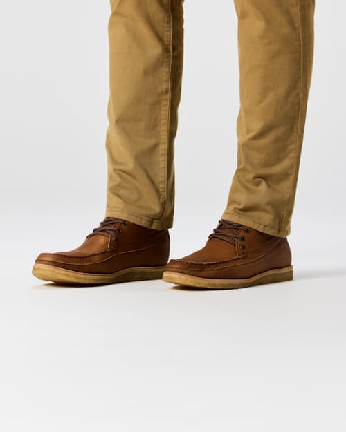 on model image of Drift Moc Toe Boot