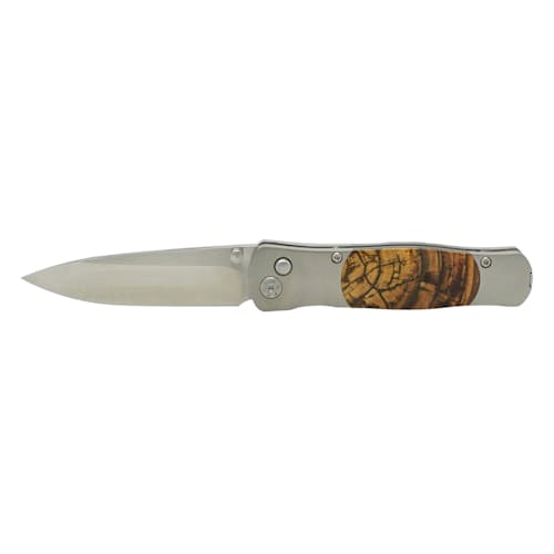 laydown image of Tesoro Button Lock VG-10 Pocket Knife