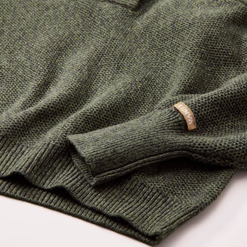 laydown detail image of Women's Cozy Cotton Silk Pocket Henley