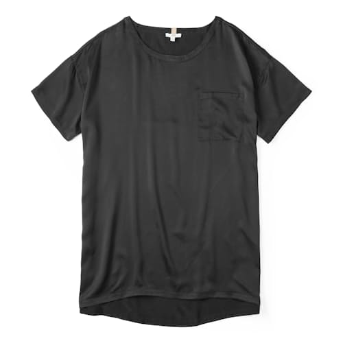 laydown image of Women's Washable Silk Oversized Sleep Tee