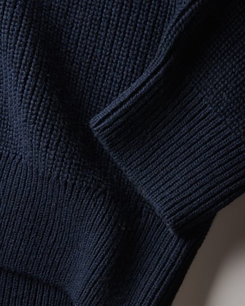 laydown detail image of Bolinas Cotton Johnny Collar Sweater Polo