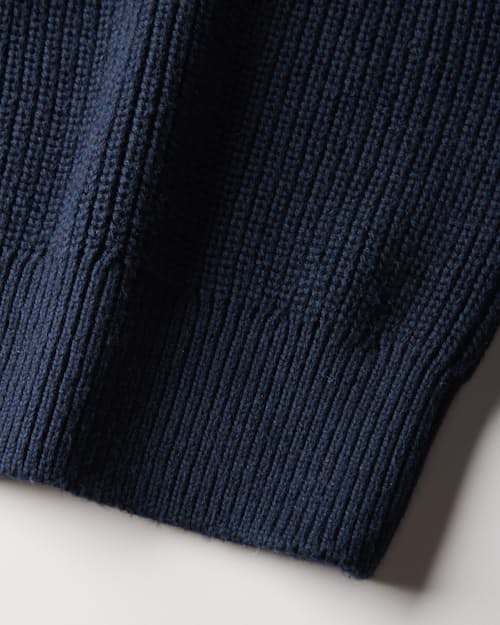 laydown detail image of Bolinas Cotton Johnny Collar Sweater Polo