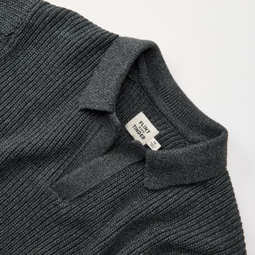 laydown detail image of Bolinas Johnny Collar Sweater Polo