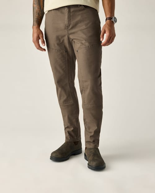 on model image of Rover Double-Knee Work Pant - HB Athletic Tapered