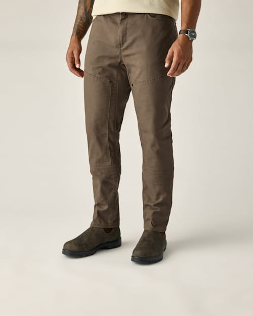 on model image of Rover Double-Knee Work Pant - HB Athletic Tapered