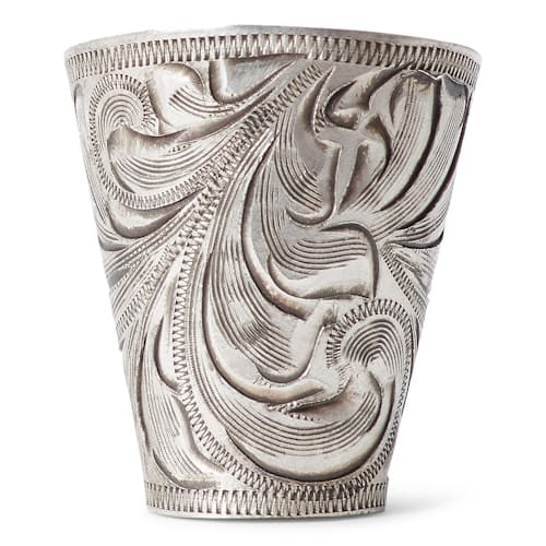 laydown image of Engraved Metal Bandana Slider
