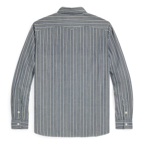 laydown image of Hartley Dobby Stripe Workshirt