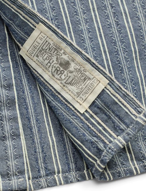 laydown detail image of Hartley Dobby Stripe Workshirt