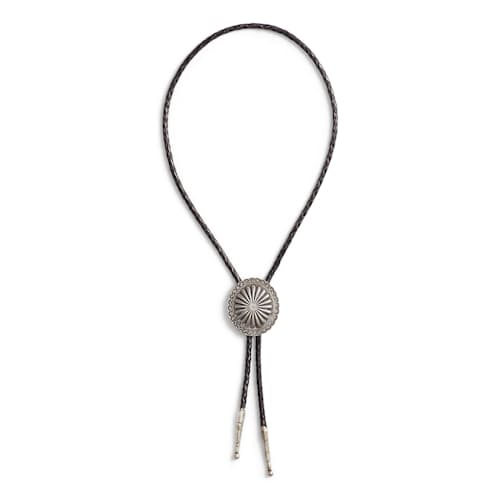 laydown image of Leather Bolo Tie