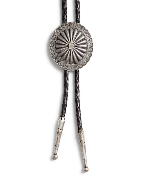 laydown detail image of Leather Bolo Tie