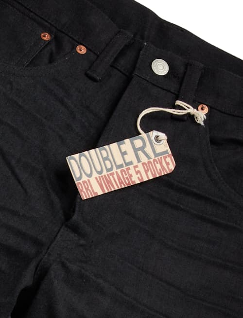 laydown detail image of Straight Fit Selvedge Denim Jeans