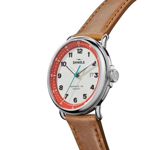 laydown detail image of Canfield Model C56 3HD 43mm Watch