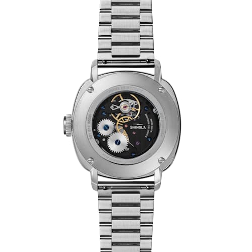 laydown detail image of Mechanic 3H 39mm Silver Bracelet Watch