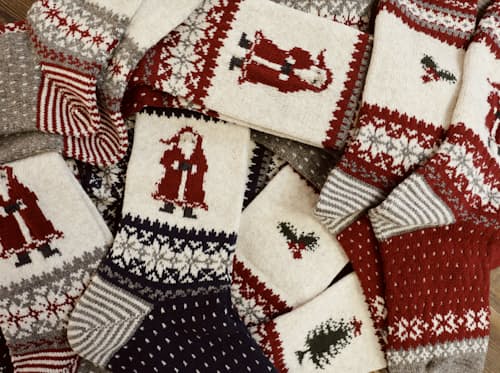laydown detail image of Ho! Ho! Ho! Santa Socks