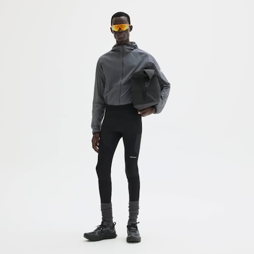 on model image of Cargo Compression Tights