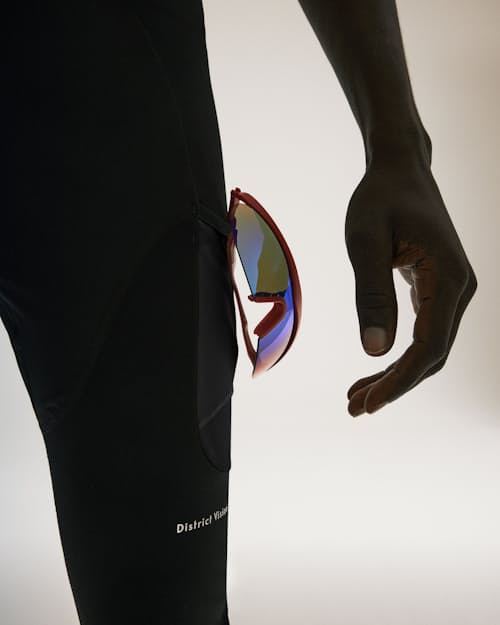 on model image of Cargo Compression Tights