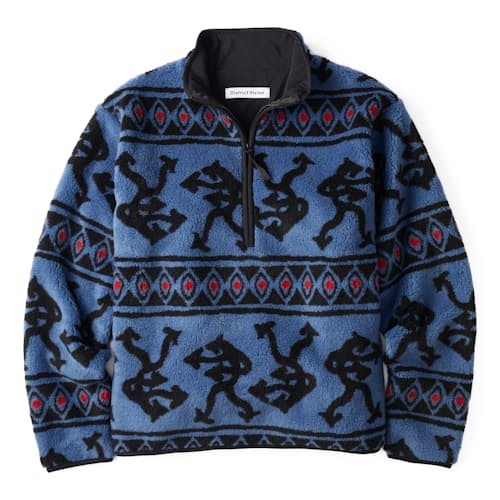 laydown image of Half-Zip Pile Fleece