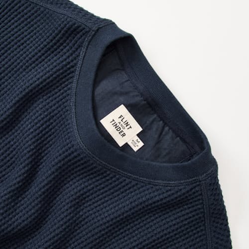 laydown detail image of Waffle Utility Crewneck