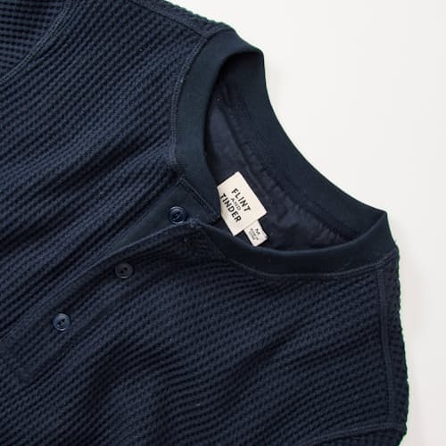 laydown detail image of Waffle Utility Knit Henley