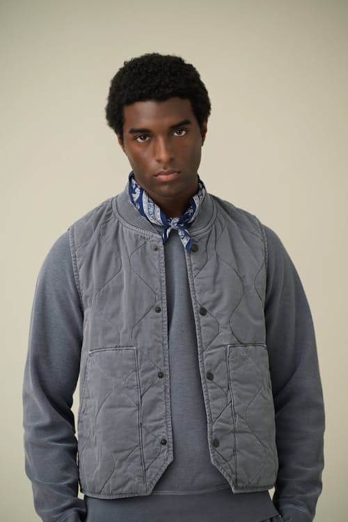 on model image of Quilted Vest