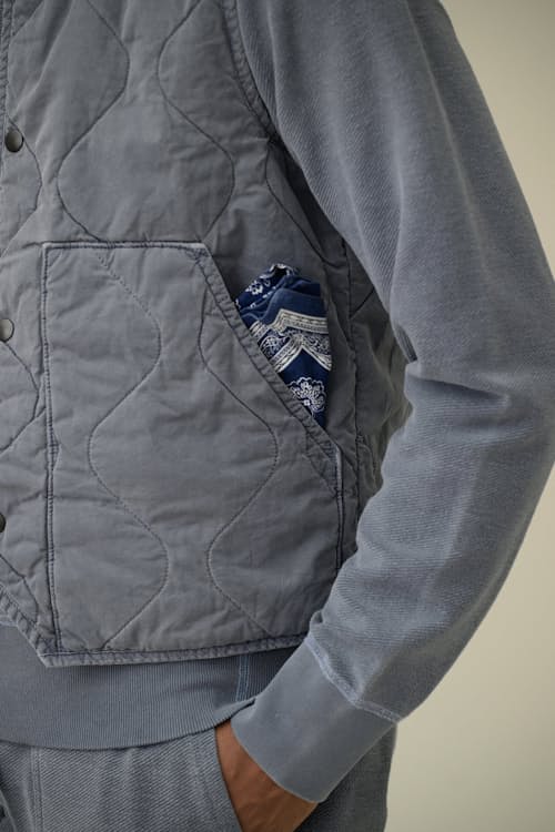 on model image of Quilted Vest