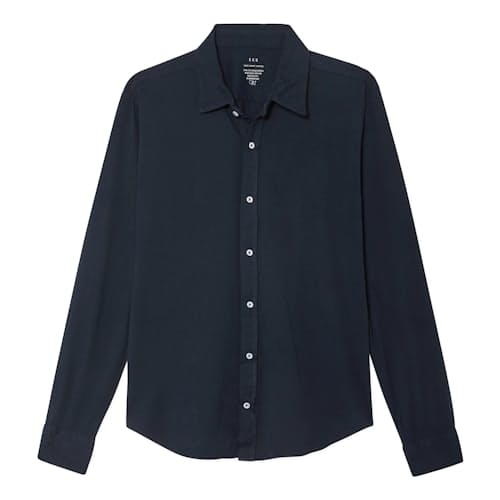 laydown image of Supima Jersey Easy Shirt
