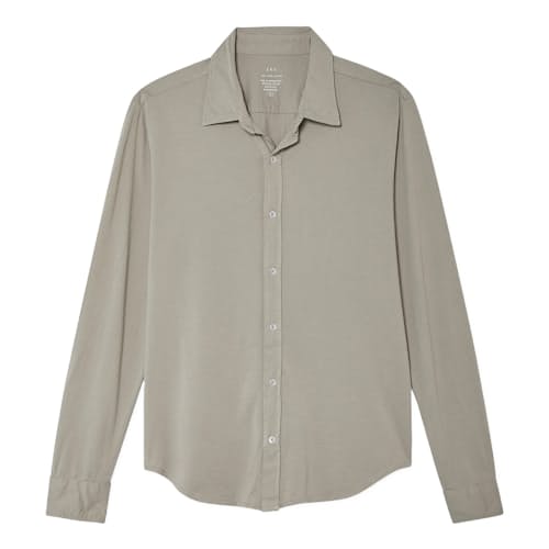 laydown image of Supima Jersey Easy Shirt