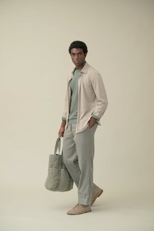 lifestyle image of Supima Jersey Easy Shirt