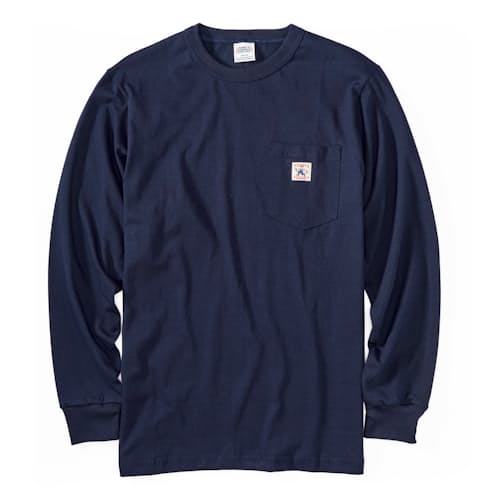 laydown image of New York Workwear Jersey Long Sleeve T-Shirt