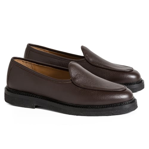 laydown image of Alexis Loafer in Leather