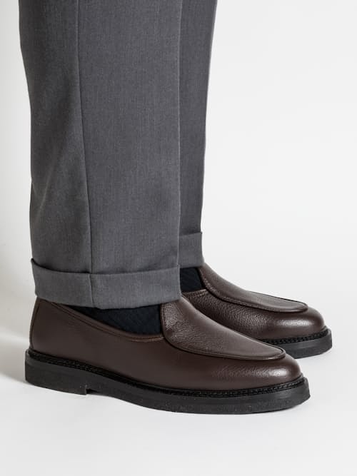 on model image of Alexis Loafer in Leather