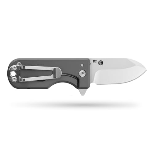 laydown image of The Microblade Keychain Pocket Knife