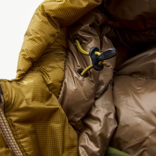 laydown detail image of Aurora Hooded Light Down Insulated Jacket