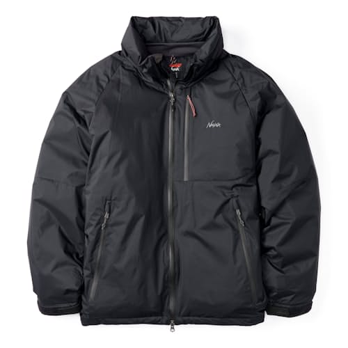 laydown image of Aurora Stand Collar Light Down Insulated Jacket