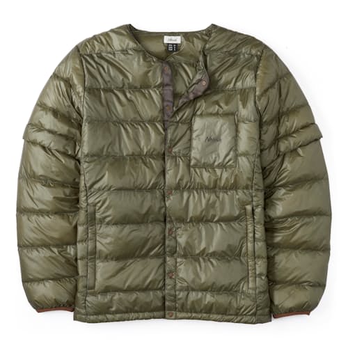 laydown image of Inner Down Insulated Cardigan