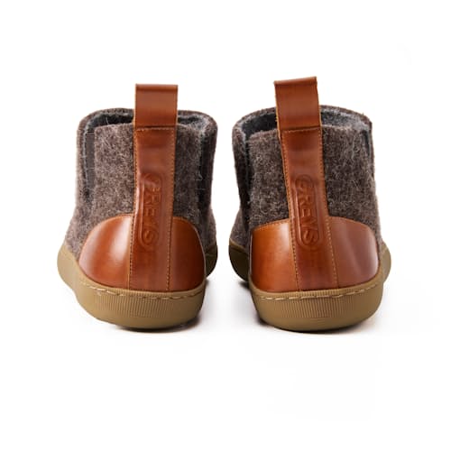 laydown image of Wool Outdoor Slipper Boot