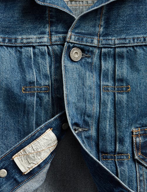 laydown detail image of Women's Cropped Denim Jacket