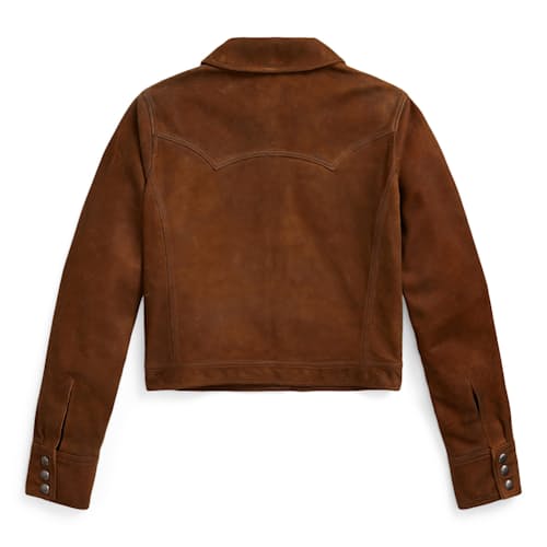 laydown image of Women's Stiles Roughout Suede Jacket