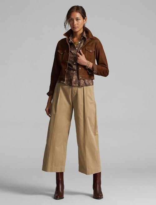 on model image of Women's Stiles Roughout Suede Jacket
