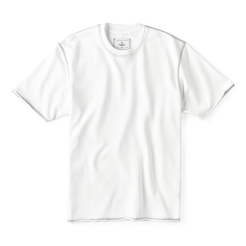 laydown image of Lightweight Terry Cut-Off Crew Sweatshirt
