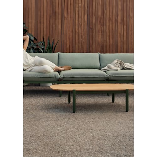 lifestyle image of The Terra Outdoor Coffee Table