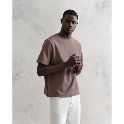 on model image of The Dean Boxy Relaxed T-Shirt