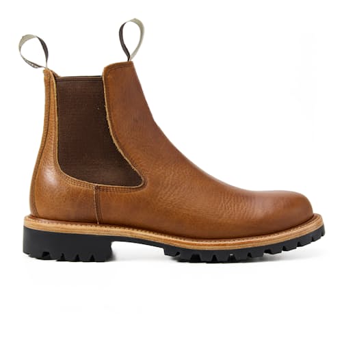 laydown image of Boone Lug Chelsea Boot