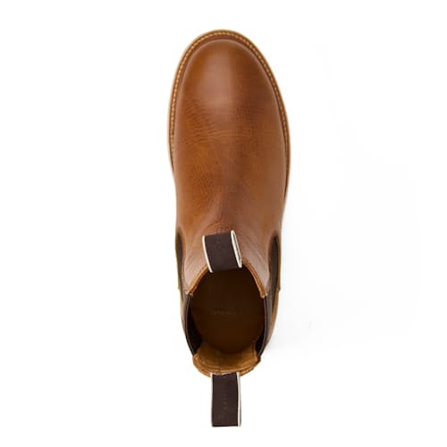 laydown image of Boone Lug Chelsea Boot