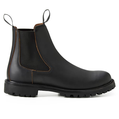 laydown image of Boone Lug Chelsea Boot