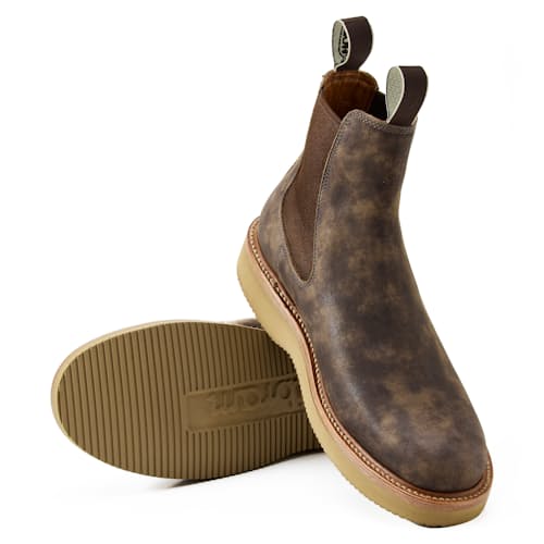 laydown image of Boone Wedge Chelsea Boot